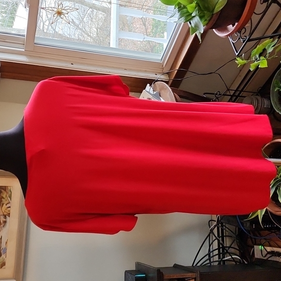 Women's red blouse by rendezvous size 3X - Picture 4 of 7